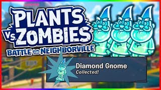 ALL DIAMOND GNOMES  Town Center  Plants vs Zombies Battle For Neighborville [upl. by Lozar]