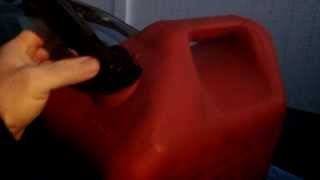 HOW TO FILL YOUR CAR WITH A GAS CAN AND NOT SPILL GAS [upl. by Drannel]