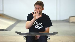 THE 5 EASIEST SKATEBOARD TRICKS FOR BEGINNERS [upl. by Drareg346]