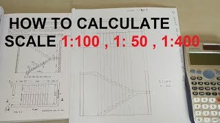 USE OF SCALE IN DRAWING  HOW TO CALCULATE SCALE 1100  150  1400 [upl. by Auohs]