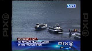 First report on Miracle on Hudson landing in Hudson River [upl. by Malvina]