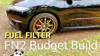 Honda civic fn2 type R fuel filter how to step by step [upl. by Adelina]