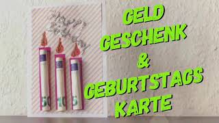 Geldgeschenke basteln  Geburtstagskarten selbermachen  kreativ verschenken DIY  Tutorial [upl. by Iren]