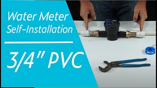 Water Meter Installation  34quot PVC [upl. by Weisbart]