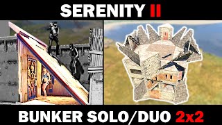 Serenity 2  Simple 2x2 SoloDuo RUST Bunker Base  2327 Rockets to TC [upl. by Flaherty]