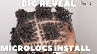 DIY MICROLOCS INSTALL  Part 3  BIG REVEAL interlocking method short hair [upl. by Aveline96]