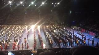 The massed pipes and drums play highland cathedral at Belfast Tattoo [upl. by Nichy]