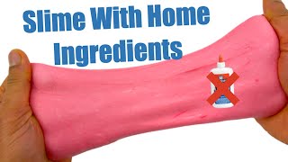 How To Make Slime With Home Ingredients✨ Easy DIY No Glue No Borax Slimes [upl. by Akihsan]