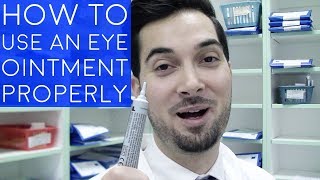 How To Use Eye Ointment  How To Apply Ointment To The Eyes  How To Administer An Eye Ointment [upl. by Irolav45]