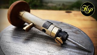 How to make pneumatic engraving machine from a mechanical center punch [upl. by Aytnahs]