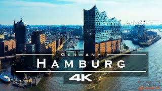 Hamburg Germany 🇩🇪  by drone 4K [upl. by Neenahs774]