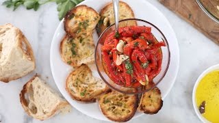 Roasted Red Pepper amp Garlic Antipasto [upl. by Lebanna534]