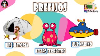 Prefijos  ¿Qué son y ejemplos  Aula chachi  Vídeos educativos para niños [upl. by Kerianne521]