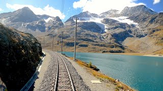 ★ Cab ride 🇨🇭St Moritz  🇮🇹Tirano Bernina pass Switzerland to Italy 102019 [upl. by Atnim]