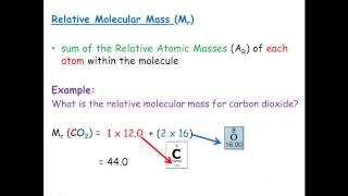 Relative Molecular Mass amp Relative Formula Mass [upl. by Keeton459]