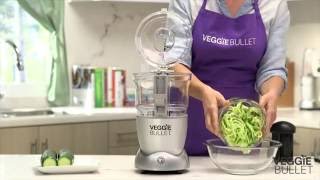 Veggie Bullet Spiralizer  Zucchini Noodles [upl. by Hsekar]