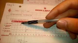 How To Do Truck Driver Log Book Tutorial 2015 with GLAU INC [upl. by Nosoj260]