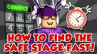 The FASTEST way to find the SAFE  VAULT  CODE STAGE in TOWER OF HELL Roblox ToH [upl. by Devonna388]