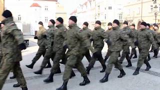 Przemarsz amerykańskich i polskich żołnierzy przez bolesławiecki Rynek [upl. by Inanaup]