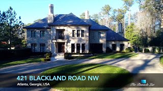 Buckhead Luxury Home  421 Blackland Rd NW Atlanta Georgia USA 🇺🇸  Luxury Real Estate [upl. by Sido]