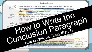 How to Write an Essay Conclusion Paragraph with Worksheet [upl. by Oflodor470]