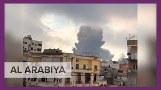 Compilation of videos show moment explosions rip at Beirut port [upl. by Saunderson890]