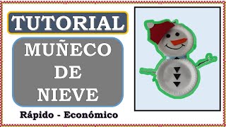 Cómo Hacer un MUÑECO DE NIEVE Menos de 5 Mins  Pedagogía MX [upl. by Reahard]