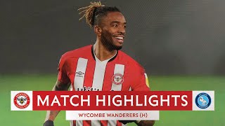 MATCH HIGHLIGHTS  Brentford 7 Wycombe Wanderers 2 [upl. by Mario]