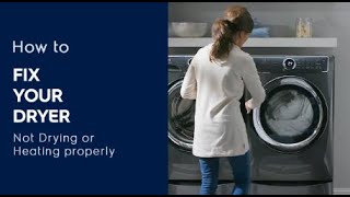 How to Fix Your Dryer Not Drying or Heating Properly [upl. by Rednaxela]