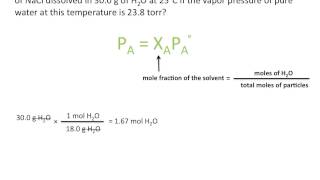 Raoults Law and Vapor Pressure Chemistry Tutorial [upl. by Onailimixam]