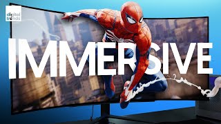 LG UltraGear OLED 45 Review  Massive Curved Gaming Monitor [upl. by Morten]