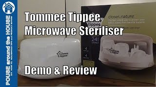 Tommee Tippee Microwave Steriliser Demo amp Review How to use Steam Seriliser Closer to nature [upl. by Manuel]