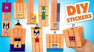 DIY Numberblocks 21 to 29 Custom Building Blocks [upl. by Ainez]