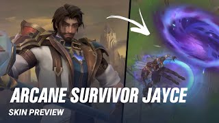 Arcane Survivor Jayce Skin Preview  Wild Rift [upl. by Yoko]