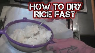 How To Dry Rice Quickly To Make Fried Rice [upl. by Eneluqcaj]