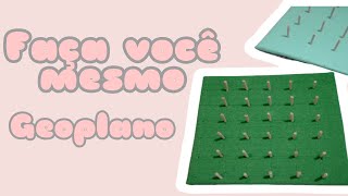 Diy Geoplano de EVA e papelão  Recurso Pedagógico [upl. by Pietrek]