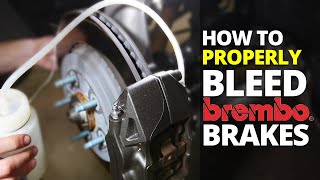 How To Bleed Brembo Brakes DIY [upl. by Modesty]