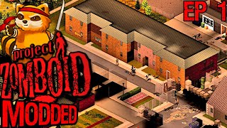 Day One Blackwood Project Zomboid  Extremely Rare Loot  High PopulationModded [upl. by Essinger207]