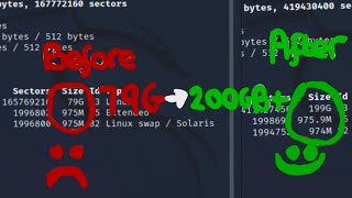 How to expand disk on Kali Linux VMware [upl. by Tound648]