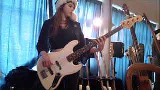 Christmas Wrapping  The Waitresses Bass Cover [upl. by Eissert315]