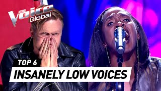 Most UNEXPECTED LOW amp DEEP VOICES in The Voice [upl. by Bea]