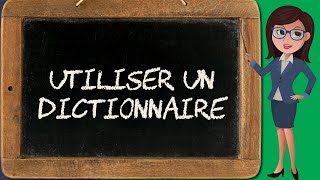 Recherche 1 – Utiliser un dictionnaire de langue française [upl. by Ainatnas]