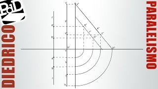 Paralelismo entre rectas en sistema diédrico [upl. by Lednyc954]