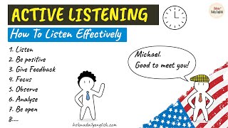 Active Listening How To Listen Effectively [upl. by Tarabar]