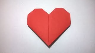 COMO HACER UN CORAZON DE PAPEL  How to make a paper heart [upl. by Anayra]