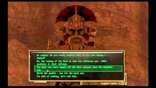 Fallout New Vegas Defeating Legate Lanius with Barter [upl. by Pearl]