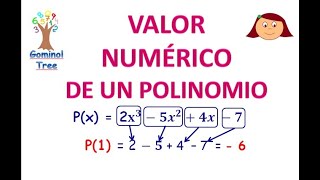 VALOR NUMÉRICO DE UN POLINOMIO [upl. by Affay]