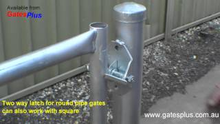 Gate Latch 2 way for round pipe and square [upl. by Trinia]