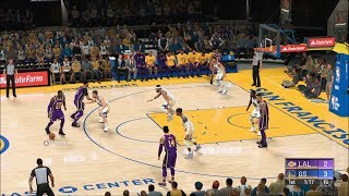 NBA 2K20  Golden State Warriors vs Los Angeles Lakers  Gameplay PS4 HD 1080p60FPS [upl. by Augie810]