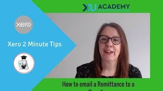 How to email a Remittance to a Supplier in Xero [upl. by Power]